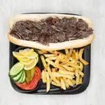 Meat Gass Sandwich in French Bun